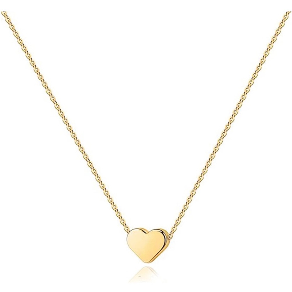 Gold Heart Pendant Necklace